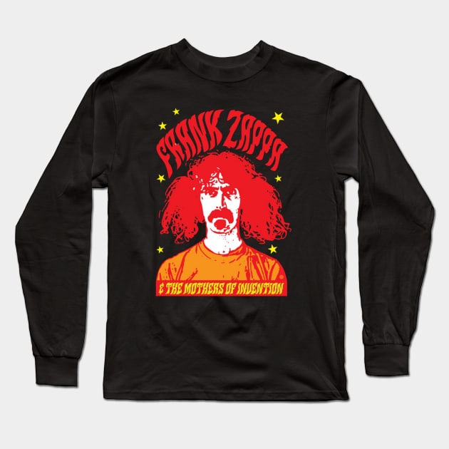 Frank Zappa Long Sleeve T-Shirt by Larasati